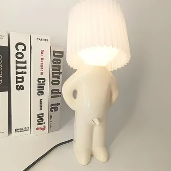 Led нощна светлина Naughty Boy, уникален творчески USB акумулаторна лампа за спални, тенис на декоративна лампа, подарък за деца, домашен декор