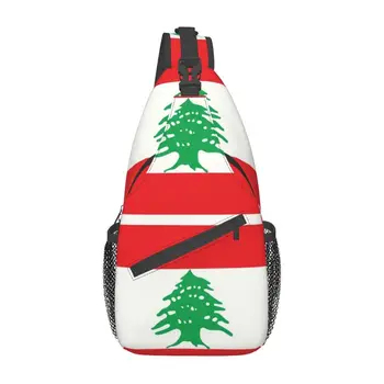 Стръмен Ливан Ливански Флаг бейрут Прашка През Рамо Раница Мъжки Нагрудная Чанта на Рамото за Пътуване