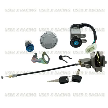 USERX Универсални аксесоари за мотоциклети Заключване запалване на капака на резервоара и на цялото превозно средство в събирането за GY6 50cc