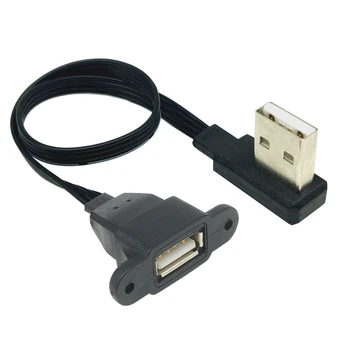 USB 2.0 бвп на щепсела към штекеру-контакта 90 ° нагоре ляв ъгъл на USB-удължител къс кабел USB 2.0 съединители за штекерному кабел converte