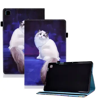 Калъф с анимационни котка за Samsung Galaxy Tab A 8.0 2019, Калъф SM-T290 SM-T295, 8 