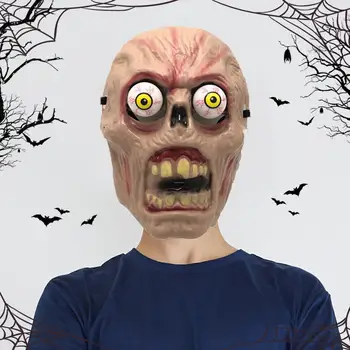 Прическа зомбита на Хелоуин, прическа във формата на зомбита, Реалистичен прическа зомбита за партита в къщата с духове, выпученные очите за Еднократна употреба