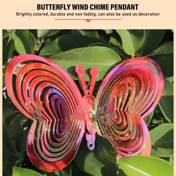 3D пеперуда, Мол птици, Фабрика, Вятърни Камбанки, Окачени украса, Отразяваща Мол, Подвесное украса за градината на открито