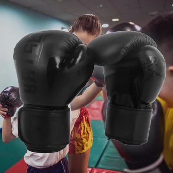 Боксови спортни ръкавици от изкуствена кожа, подходящ за носене на Предпазни ръкавици за ръце, устойчиви на разкъсване, дишащи, трайни, еднократна калъпи за спортни принадлежности