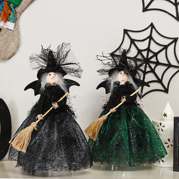 Висококачествени Куклени украса за Дома от духове къща, подпори за украса на Елха, Звезда, кукла-вещица, Украса за Хелоуин, Фестивал на призраци