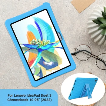 Мек Силиконов калъф с Поставка За Lenovo IdeaPad Duet 3 Chromebook Case 10,95 Е 