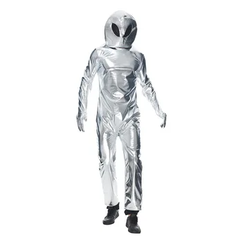 Новият костюм на чужденец, бродящего в космоса, на Хелоуин, Забавно представяне на астронавти на НЛО