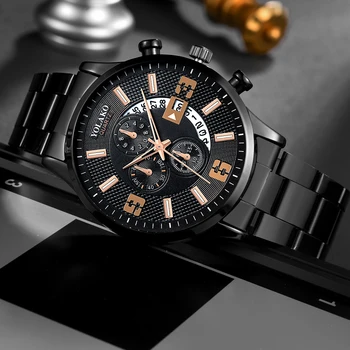 Sdotter Full Stell 2023 висок клас марка Висококачествени Мъжки Кварцов часовник с Моден Календар Relogio Masculino Бизнес ръчен часовник Montr
