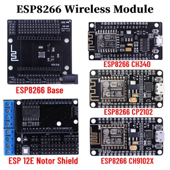 ESP8266 Безжичен модул CH340 CP2102 CH9102X Lua WiFi Интернет на нещата На база на таксите за развитие ESP8266 ESP-12E Програмируем модул