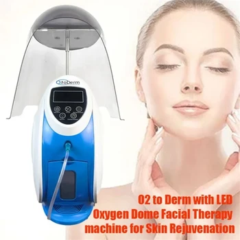 Апарат за кислородна терапия O2toderm за лице с купол Джобно антивозрастное козметично обзавеждане за подмладяване на кожата