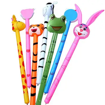 10 бр. Дълъг Cartoony балон, Надуваеми играчки пръчка за животни, Забавен балон за животни в Джунглата, пръчка за ранени със звук