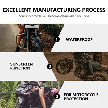 Калъф за мотоциклет, чанта за съхранение, прахоустойчив, водоустойчив протектор, Шаран