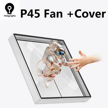 3D Fan Холографски Проектор с капак Wifi Led Табела Холограма лампа Плейър Дистанционно Рекламен дисплей Холографски проектор P45