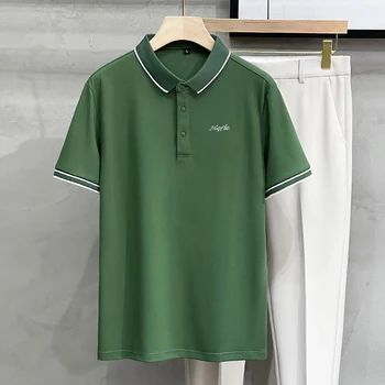 Облекло за голф, Лятна Мъжки Дишаща Модни Бързосъхнеща Влагоотводящая спортна тениска-поло, устойчив на абразия Топ