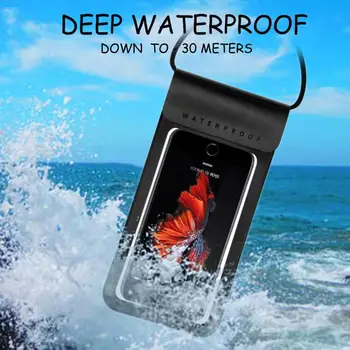 Водоустойчив калъф за телефони, калъф за мобилен телефон със сензорен екран, чанта за гмуркане на сухо, калъф с шейным колан за iPhone Xiaomi Samsung Meizu