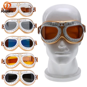 POSSBAY Медни мотоциклетни очила очила Cafe Racer Мото Вело каски за Ски и сноуборд и моторни шейни за мототехники Защитни очила