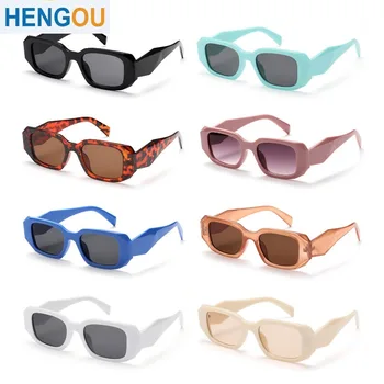 Модерни Правоъгълни Слънчеви очила, Дамски Модни Ретро Слънчеви очила В квадратни Рамки, Слънчеви Очила с защита от UV400