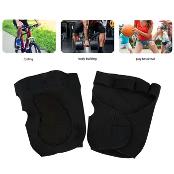 Абсорбиращи потта ръкавици, защитни ръкавици за ръцете, ръкавици за тренировки по вдигане на тежести, имат противоплъзгаща защита на дланите за фитнес, фитнес за мъже
