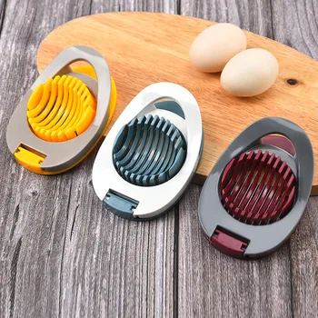 Многофункционални ножове за рязане на яйца, разделител секции, пластмасов разделител за яйца, устройство за рязане на яйца, креативни кухненски инструменти за яйца
