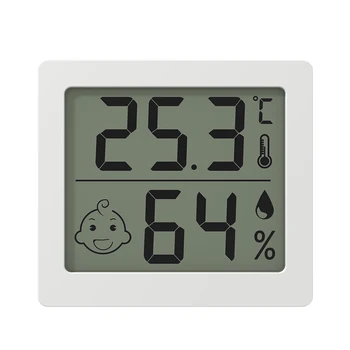 Цифров LCD термометър, Влагомер за Измерване Влажността В помещението, Датчик за Температура, метеорологичната станция с Нивото на Комфорт, МАКС Мин