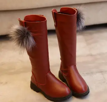 Детски Модни Дълги ботуши за зимния меху 2023, Нови детски зимни обувки 