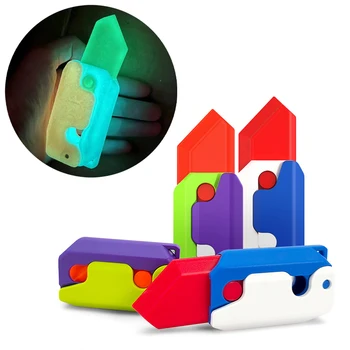 3D Нажежен Морков Гравитационный отварачка, играчки-неспокойни, Детска Декомпрессионная Нажимная карта, играчка с 3D печат, Светещи Морков нож, играчка за деца