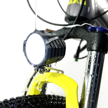 Велосипеден звуков сигнал, електрически велосипеди, 4 led светлини, 12 W, водоустойчив, 2 в 1, звуков сигнал и прекъсвач светлина, велосипеди фенерче