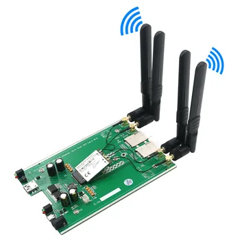 M. 2 (NGFF) Модул 3G/ 4G/ 5G към адаптер USB 3.0 конектор за две СИМ-карти и аксесоари на захранването