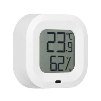 Цифров термометър-влагомер за iOS и Android, сензор за влажност и температура с аларма и съхраняването на данни за Хьюмидоров, Сутерен, офис