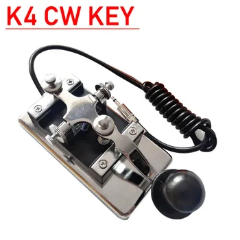 K4 Ръчно Клавиш CW Key Button за Преносим къси вълни Радио морзовата Азбука Практикува Непрекъсната Връзка Телеграф