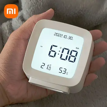 Xiaomi Прост Компактен, Удобен alarm clock Детски Студентски Нощни часове с датчик за температура и влажност на въздуха, Настолни часовници