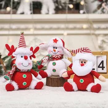 Коледна украса за кукли, забавни коледни декорации за дома трапеза, Коледен подарък 2023 Навидад, декор честита Нова година