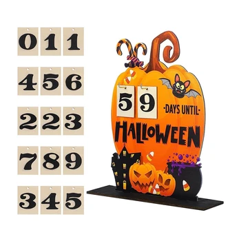 Календар за обратно броене Хелоуин, както е показано На Фигура Календар за обратно броене Тиква за Хелоуин Подаръци за Хелоуин Календар на 
