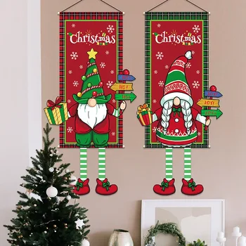 Дядо Коледа, Лосове, Елф, Коледен Окачен Флаг, на Банер, на Коледна украса за дома, Коледна украса, Коледни Подаръци
