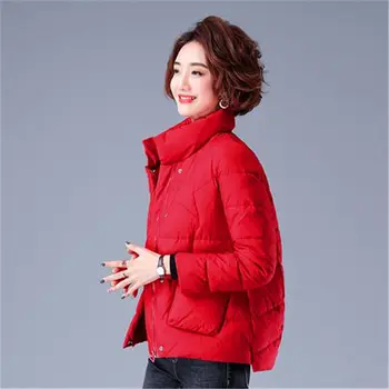 Паркове и палто, Корейската Мода памучен яке, Дамски Къси Зимни паркове, Памучен яке 2023, Корейското модерен Есенно-зимно палто
