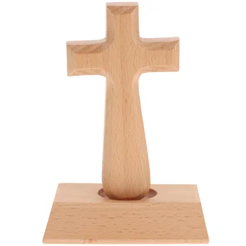 Украса от дървен кръст, Недовършена Дървен Кръст, Отделно стоящи Природна скулптура, а Католически кръст, за да работи със собствените си ръце