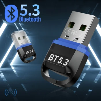 USB Bluetooth 5.3 5.0 Dongle Адаптер за PC Говорителя Безжична мишка клавиатура Музикален Аудиоприемник Bluetooth Предавател