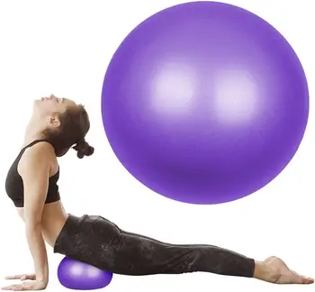 Мини-топка за упражнения, топка за йога, топка за пилатес, 9-инчов малка топка за свиване на основните тренировки и физиотерапия /подобрява баланса