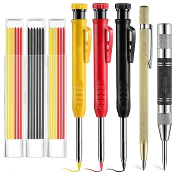 Дърводелски Молив, инструменти за маркиране, определени плотницких моливи С автоматично централно перфоратором, твърдосплавен инструмент за маркиране