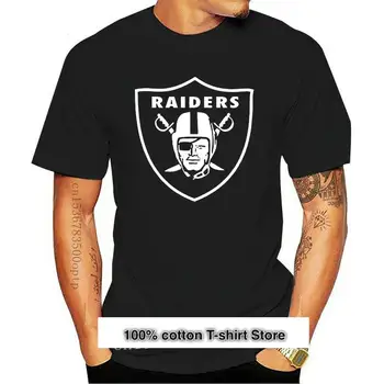 Нови Евтини Мъжки тениски с графичен дизайн От известна фирма Raiders, Къса мъжка тениска с кръгло деколте и принтом