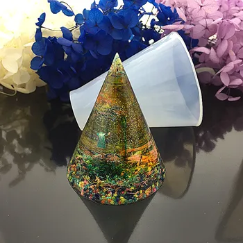 SNASAN Конус Силиконова форма на Инструмент за бижута направи си Сам UV-форми от епоксидна смола Сухи цветя декоративна