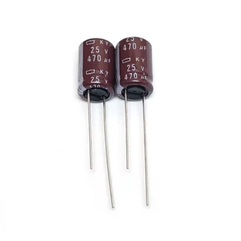10ШТ 25V470UF KY 10x16 мм Оригинални Нови Електролитни кондензатори NIPPON CHEMI-CON NCC с ниско съпротивление