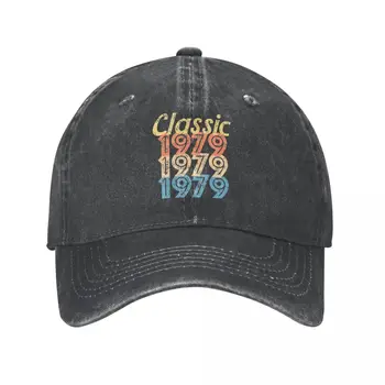 Бейзболна шапка с кон опашка в стил хип-хоп възстановяване на предишното положение Sunhat 1979 Реколта Ретро Пролетно-Есенна Шапка подаръци за рожден ден Деним Шапка Класическа